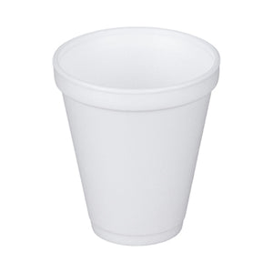 RJ Schinner, Dart Drinking Cup White Styrofoam Disposable, Count of 25