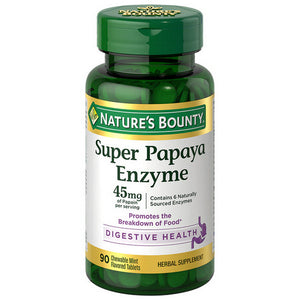 Nature's Bounty, Super Papaya Enzyme, 90 Count