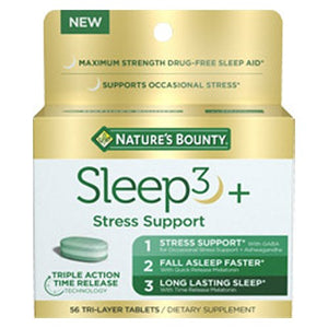 Nature's Bounty, Sleep3 + Stress Support, 56 Count