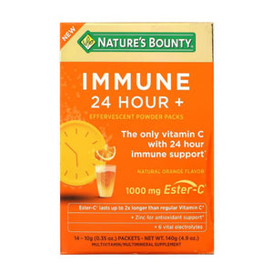 Nature's Bounty, Immune 24+ Effervescent Powder Packs, 14 Count
