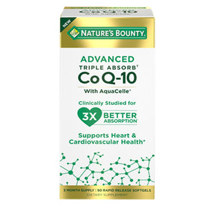 Nature's Bounty, Advanced Triple Absorb Co Q10, 90 Count