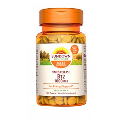 Sundown Naturals, B12 Time Release Tablets, 1000 mcg, 120 Count