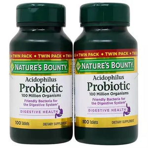 Nature's Bounty, Acidophilus Twin Pack, 100 + 100ct