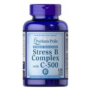 Puritan's Pride, Stress Vitamin B-Complex with Vitamin C-500 Timed Release, 120 Caplets