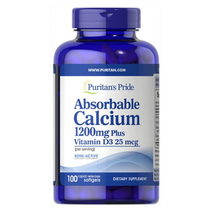 Puritan's Pride, Absorbable Calcium Plus Vitamin D3, 100 Rapid Release Softgels