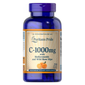Puritan's Pride, Vitamin C with Bioflavonoids & Rose Hips, 1000 mg, 250 Caplets