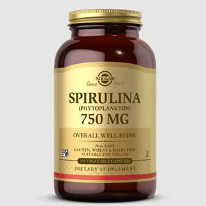 Solgar, Spirulina, 750 mg, 250 Caps