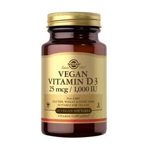 Solgar, Vegan Vitamin D3, 25 mcg, 60 Softgels