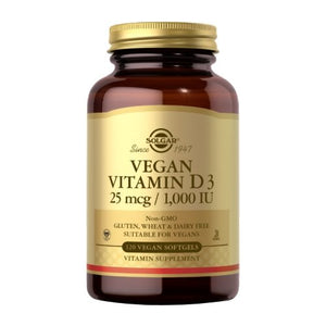Solgar, Vegan Vitamin D3, 25 mcg, 120 Softgels