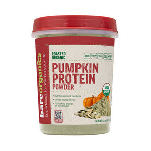 Bare Organics, Organic Pumpkin Protein Powder, 12 Oz
