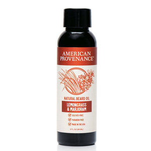 American Provenance, Beard Oil Lemongrass & Marjoram, 2 Oz