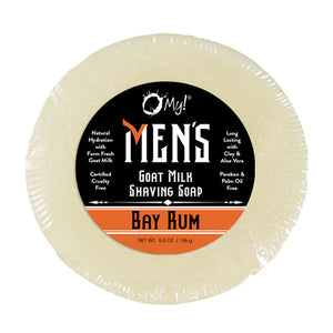O MY!, Bay Rum Shave Soap Puck, 5.5 Oz