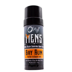 O MY!, Bay Rum Shave Soap Stick, 2.5 Oz