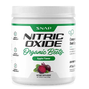 Snap Supplements, Nitric Oxide Beets Powder Apple, 8.8 Oz