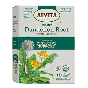 Alvita Teas, Dandelion Root Herbal Tea Supplement, 16 Bags