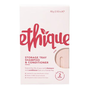 Ethique, Storage Tray For Shampoo & Conditioner Bars Pink, 1 Count