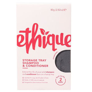 Ethique, Storage Tray For Shampoo & Conditioner Bars Charcoal, 1 Count