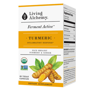 Living Alchemy, Whole Food Fermented Turmeric, 60 Caps