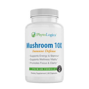 Phytologica, Mushroom 10X Formula, 60 Caps