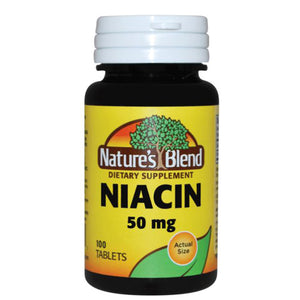 Nature's Blend, Niacin, 50 mg, 100 Tabs