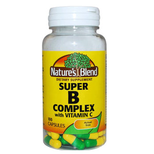 Nature's Blend, Vitamin Super B With C, 100 Caps