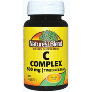 Nature's Blend, Vitamin C Complex, 500 mg, 100 Timed Release Tablet