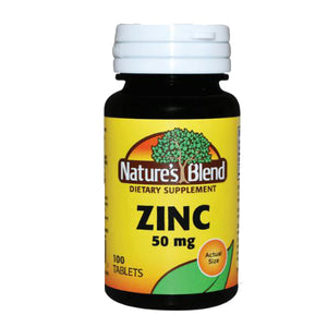 Nature's Blend, Zinc Gluconate, 50 mg, 100 Tabs