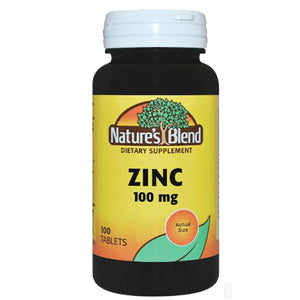 Nature's Blend, Zinc Gluconate, 100 mg, 100 Tabs