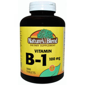 Nature's Blend, Vitamin B-1, 100 mg, 1000 Tabs