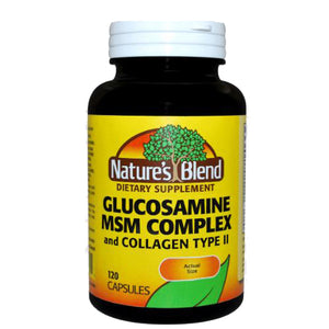 Nature's Blend, Glucosamine & MSM Complex & Collagen Type II, 120 Caps
