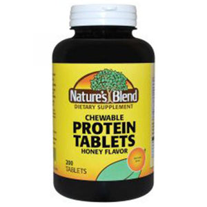 Nature's Blend, Protein Tablets, Chewable Honey Flavor Chewable, 200 Tabs