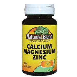 Nature's Blend, Calcium, Magnesium, Zinc, 100 Tabs