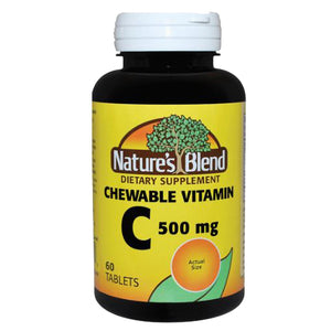 Nature's Blend, Vitamin C Chewable, 500 mg, 60 Tabs