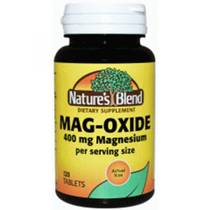 Nature's Blend, Mag - Oxide, 400 Mg, 120 Tabs