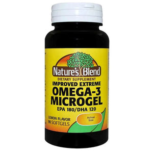 Nature's Blend, Omega-3 Microgel Extreme EPA/DHA, 90 Softgels