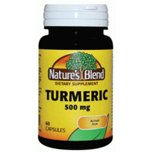 Nature's Blend, Turmeric With Black Pepper, 500 Mg, 60 Caps
