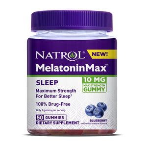 Natrol, Melatoninmax Blueberry, 10 Mg, 50 Count