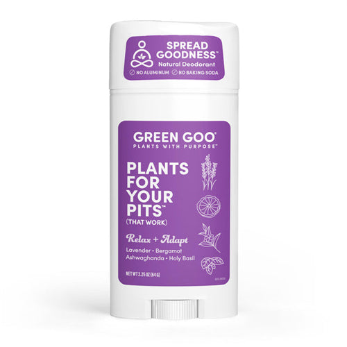 Green Goo, Deodorant Mag Hyd Relax & Adapt, 2.25 Oz