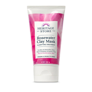 Heritage Store, Rosewater Clay Mask, 1 Oz