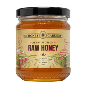 Honey Gardens, Berry Blossom Raw Honey Jar, 9 Oz