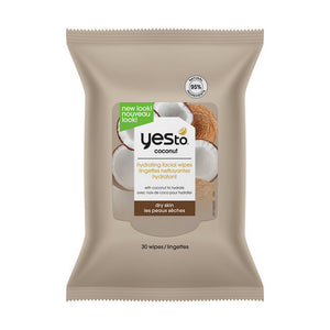 Yes To, Coconut Hydrating Facial Wipes, 30 Count