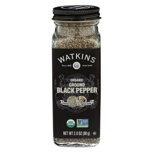 Watkins, Organic Ground Black Pepper, 2.8 Oz (Case Of 3)