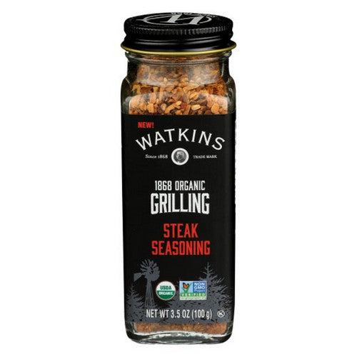 Watkins, Organic Grilling Steak Seasoning, 3.5 Oz