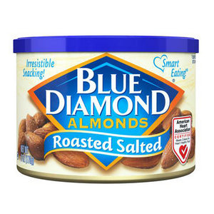 Blue Diamond, Roasted Salted Almonds, 6 Oz(Case Of 12)