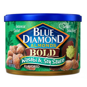 Blue Diamond, Almonds Bold Wasabi And Soy Sauce, 6 Oz(Case Of 12)