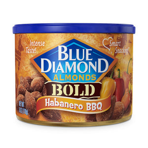 Blue Diamond, Almonds Bold Habanero BBQ, 6 Oz(Case Of 12)