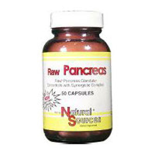 Natural Sources, Raw Pancreas, 50 Caps