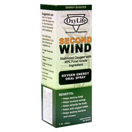 Oxylife Products, Oxylife Second Wind O2 Mint, 2 OZ EA