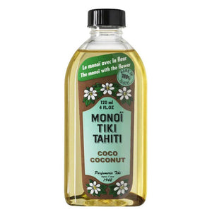 Monoi Tiare, Coconut Oil, Naturel w/SPF3 4 Oz (SPF3)