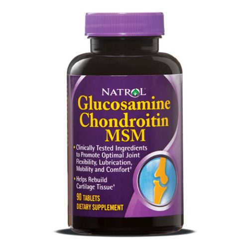 Natrol, Glucosamine Chondroitin & MSM, 90 Tabs